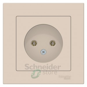 Systeme Electric AtlasDesign роз. СУ 1 мест. беж. (пл.осн.) ATN000240 (15!)