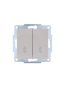 Lezard VESNA мех. выкл. СУ 2 кл. 10А (проходн.) крем (корп. ABS)  742-0388-106