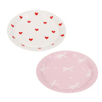 Набор тарелок бумажных тм Fntastic, 7", 10 шт, 2 дизайна