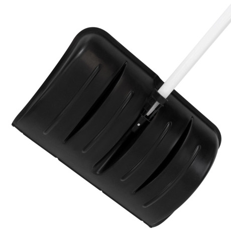 Лопата для уборки снега пластиковая, 530 х 375 х 1400 мм, алюминиевый черенок, Сибртех