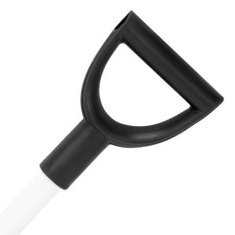 Лопата для уборки снега пластиковая, 530 х 375 х 1400 мм, алюминиевый черенок, Сибртех