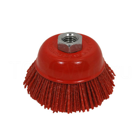 Щетка из нейлона под гайку чашка 100 мм
