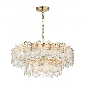 ODEON LIGHT 5069/22 HALL (В 2-Х КОРОБКАХ) ODL24 503 зол./прозр./хруст. Люстра E14 22x40W BULLON