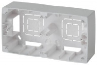 ЭРА 12 коробка-переходник ОУ для накл. монтажа 2 пост. роз. алюмини 12-6102-03 5387