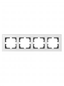 Lezard VESNA рамка акрил СУ 4 мест., гориз., серая матовая 742-M7180-149