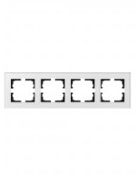 Lezard VESNA рамка акрил СУ 4 мест., гориз., серая матовая 742-M7180-149