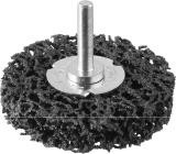 Щетка нейлоновая для дрели плоская чёрная 100мм