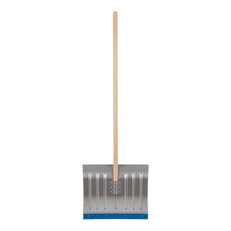 Лопата для уборки снега алюминиевая, 430 х 370 х 1350 мм, деревянный черенок, Сибртех