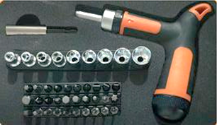 Набор торцевых головок и бит Т-образная 41пр