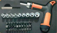 Набор торцевых головок и бит Т-образная 41пр