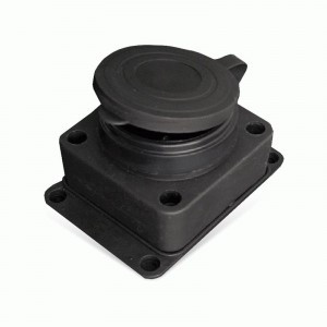 UNIVersal розетка прямая ОУ 1гн. с загл. каучук 2P+PE 1x16 220-240V IP44  602229