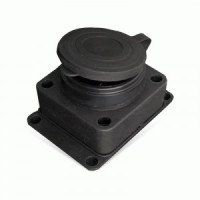 UNIVersal розетка прямая ОУ 1гн. с загл. каучук 2P+PE 1x16 220-240V IP44 602229