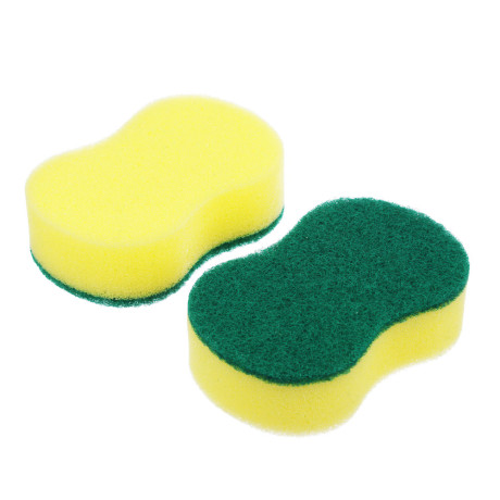 VETTA Губка бытовая с чистящим слоем 3 шт "Фигурная", 7х10,5х2,5см