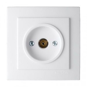 Nilson TOURAN  роз. TV СУ 1 мест. бел. (RG6, концевая) 24111029