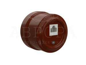 МЕЗОНИНЪ АВРОРА роз компьютерная RJ45, коричневый GE70342-04