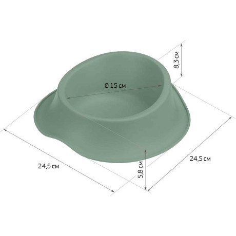 Миска для животных ФЛАФ 0,65 л Смоки М1803 х8