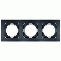 Nilson TOURAN  рамка СУ 3 мест. матовый черный 24380093