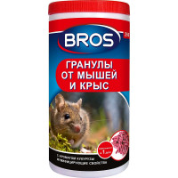 Гранулы 250г. от крыс/мышей (банка) BROS х15