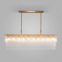 Bogate&#039;s св-к подвесн.10x60W 1200х170х940 мет. прозр./латунь Allure Умный дом 488/10 a065774