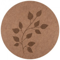 Салфетка сервировочная NP-01, d=38см, нетканый полиэстер, коричн веточка 105860 Рыжий кот