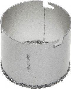 Коронка ЗУБР "ЭКСПЕРТ" c карбид-вольфрамовой крошкой, высота 55мм, 83мм