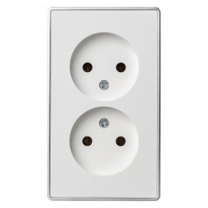 Smartbuy Сириус роз. ОУ 2 мест. 16А белая SBE-07w-16-S2-N