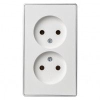 Smartbuy Сириус роз. ОУ 2 мест. 16А белая SBE-07w-16-S2-N