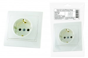 TDM Таймыр роз. 1 мест. 16А бел. (земля, пром.упак) SQ1814-0512