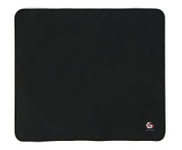 Коврик для мыши Gembird 350х300х3мм, черный, ткань+резина, оверлок, коробка 21305