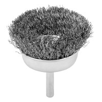 Щетка для дрели, 65 мм, &quot;чашка&quot; со шпилькой, витая проволока Сибртех