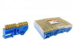 TDM шина нул. с изолят. на DIN-рейку 6х9мм стойка бол. 12 отв. (20!) SQ0801-0029