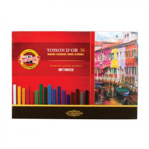 Пастель мягкая худ. KOH-I-NOOR "Toison D'or", 36 цвета, квадратное сечение, 8585036001KS 181048