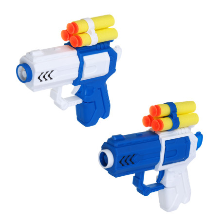 ИГРОЛЕНД Пистолет "Суперстрелок" с присосками 3 шт, PP, EVA, 15х4х26,4 см, 2 дизайна