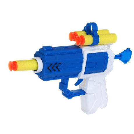 ИГРОЛЕНД Пистолет "Суперстрелок" с присосками 3 шт, PP, EVA, 15х4х26,4 см, 2 дизайна