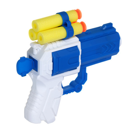 ИГРОЛЕНД Пистолет "Суперстрелок" с присосками 3 шт, PP, EVA, 15х4х26,4 см, 2 дизайна