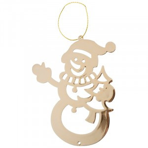 Металлическая подвеска "Снеговик" Волшебная страна 101007