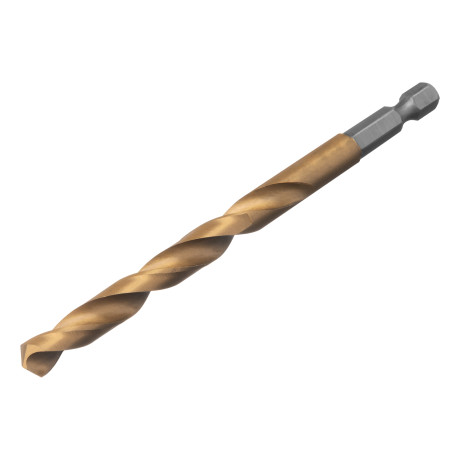 Сверло по металлу, 8 мм, HSS, нитридтитановое покрытие, шестигранный хвостовик Matrix