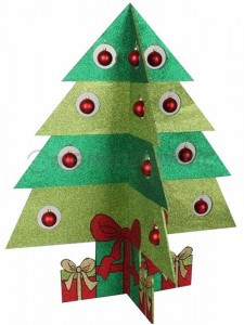 "Фигура елочная "Елочка складная" 3D, 100*84 см, цвет мульти502-393 Neon Night