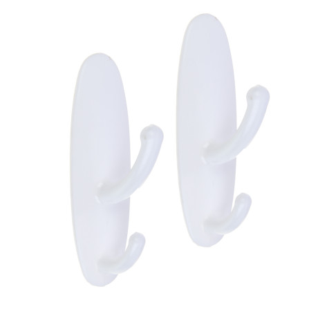 Крючки в прихожую тм VETTA, самоклеящиеся, двойные, 2шт