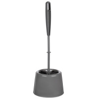 Комплект WC &quot;Мини&quot;, ёрш + подставка, пластик, серый, щетина чёрная