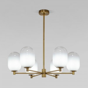 Eurosvet люстра 6x40W G9 650х650х620 мет. бел./латунь Loona 60161/6 a065611