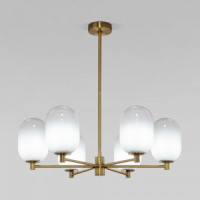 Eurosvet люстра 6x40W G9 650х650х620 мет. бел./латунь Loona 60161/6 a065611