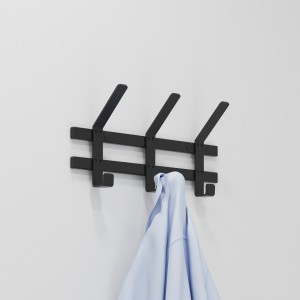 Вешалка настенная Торонто 3 (3 крюч.) 34*8,5*16,8см (черный) ВНТ3Ч под заказ ЗМИ