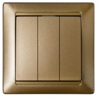 Bylectrica СТИЛЬ выкл. 3 кл. СУ бронза, (С0510-805 бронза)