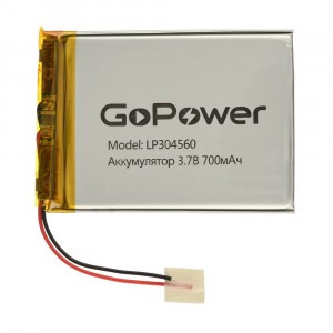 Ак-р Li-Pol GoPower LP304560 3.7V 700mAh