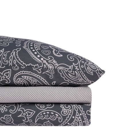 PROVANCE Фрэя Комплект постельного белья евро (4 предмета), бязь, 100% хлопок, серый