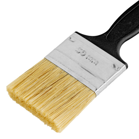 Кисть флейцевая "Стандарт", 50 х 6 мм, натуральная щетина, пластиковая ручка Сибртех