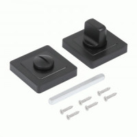 Сантехническая завертка к ручкам СТАНДАРТ P-BK-S1 BL матовый черный (100,5)