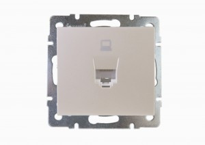 Lezard RAIN мех. роз. компьют. СУ 1 мест. жемчужно-бел. перламутр (корпус PC) 703-3088-139