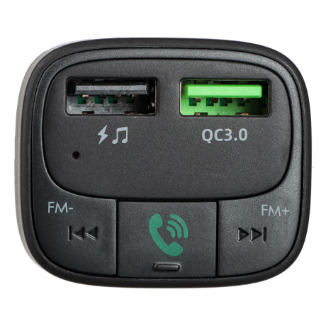 NG Трансмиттер FM, беспроводное BT соединение, USB-A, USB-C, быстрая зарядка QC, PD